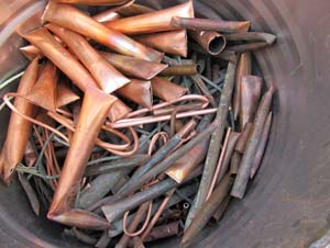 Unalloyed copper
